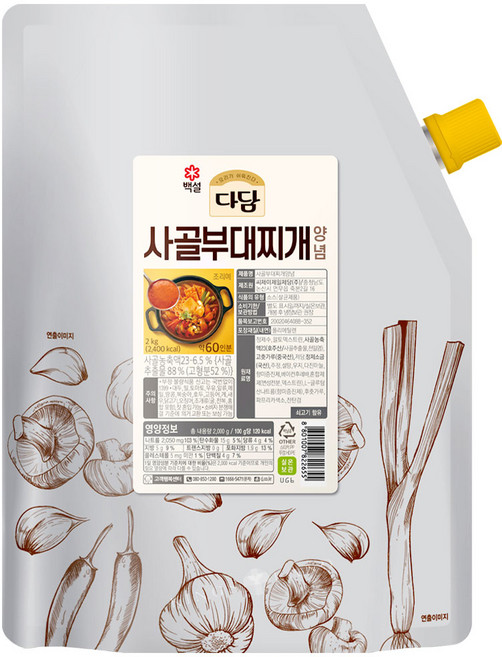 다담 사골부대찌개양념, 2kg, 1개