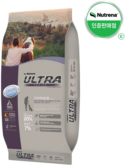 뉴트리나 울트라 초이스 애견사료, 곡물, 18kg, 1개 - 쿠팡