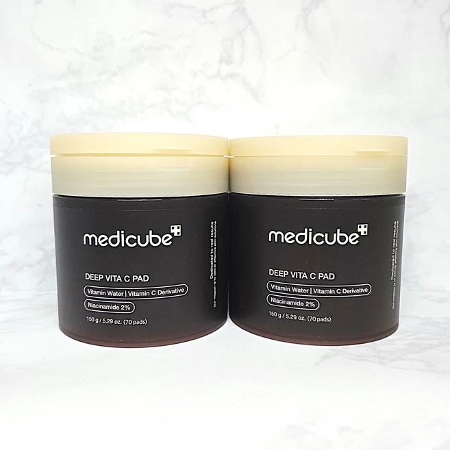 메디큐브 딥 비타 씨 패드 70매+70매 (1+1) 대용량 비타 C 패드, 70매, 2개 - 쿠팡