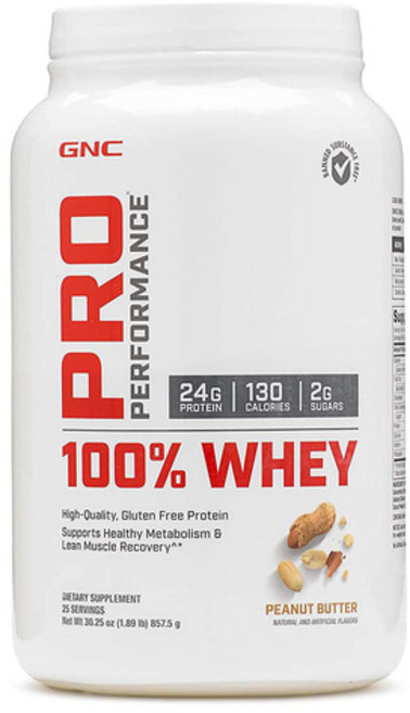 GNC 프로 퍼포먼스 웨이 땅콩 버터 맛, 857.5g, 1개