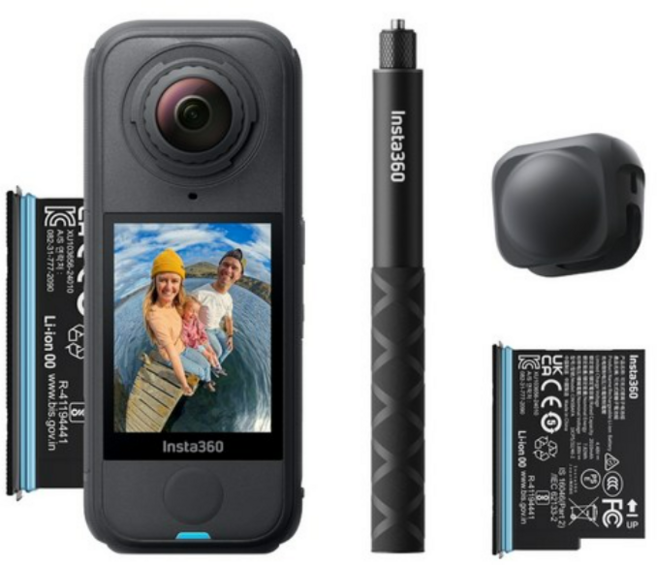 인스타360 X4 Air 스타트 번들 액션캠, SE03, 블랙