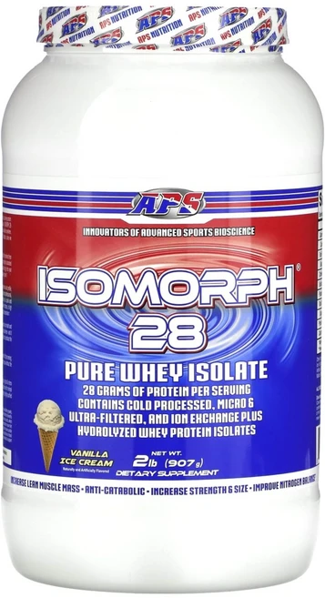 APS Isomorph 28 퓨어 웨이 아이솔레이트 바닐라 아이스크림 907g, 1개 - 쿠팡
