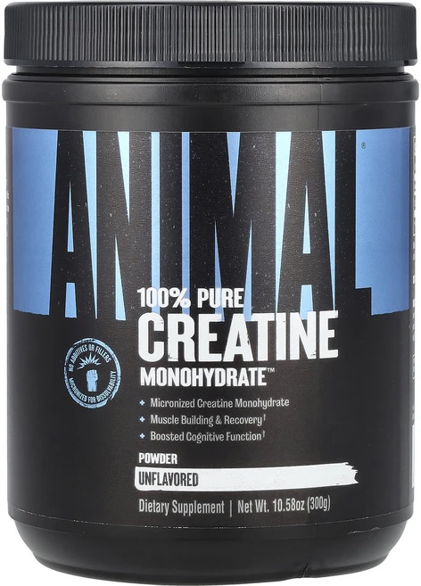 특별한효과 Animal 100% Pure Creatine Monohydrate™ 파우더 무맛 300g(10.58oz) 곧일시품절됩니다, Animal100PureCreatineMonohydra, 300g, 1개 - 쿠팡