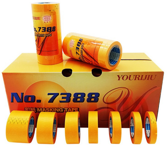 YOURIJiu 7388 型和紙遮蔽膠帶 3cm寬, 1個, 12米一捲