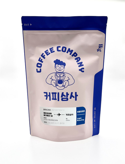 커피상사 약배전 에티오피아 예가체프 G2 1kg, 홀빈(분쇄안함), 1개