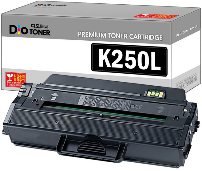 삼성 MLT-K250L 토너 호환 SL-M2893FW SL-M2630 SL-M2843DW SL-M2680FN SL-M2630ND SL-M2840DW SL-M2680N 레이저프린터, 1개, 검정