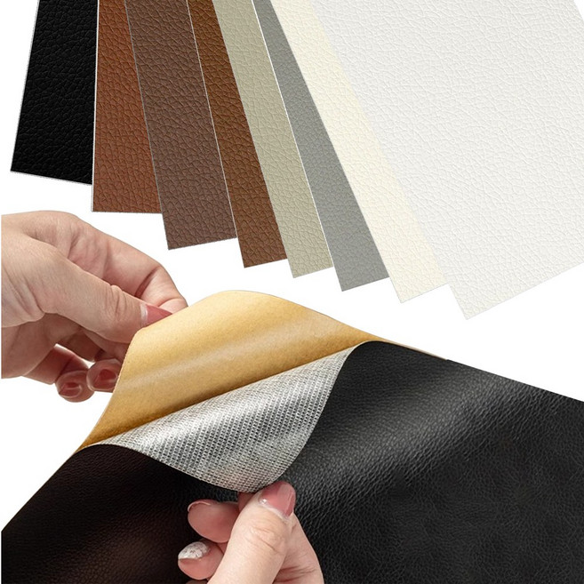 철물팩토리 가죽 쇼파 보수 시트지 8종 세트, 혼합색상