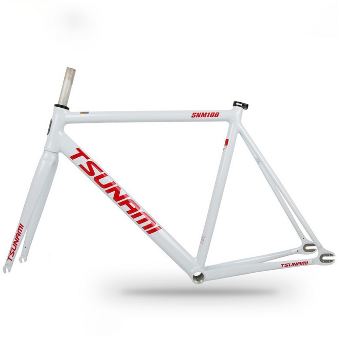 쓰나미 SNM100 픽시 프레임 화이트 레드라벨, 1개, 52cm