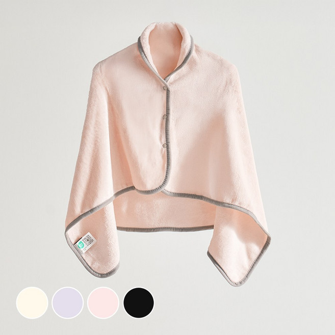 데시뉴 럭키 솔리드 양면 극세사 망토 담요