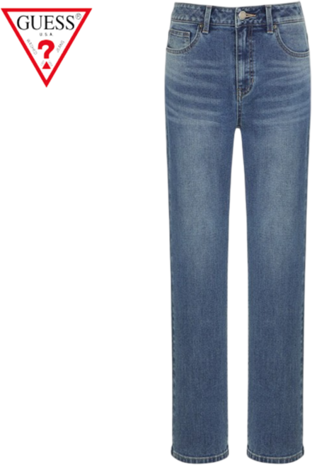 [매장발송] 게스 여성 청바지 봄 여름 스트레이트 일자핏 캐주얼 데님팬츠