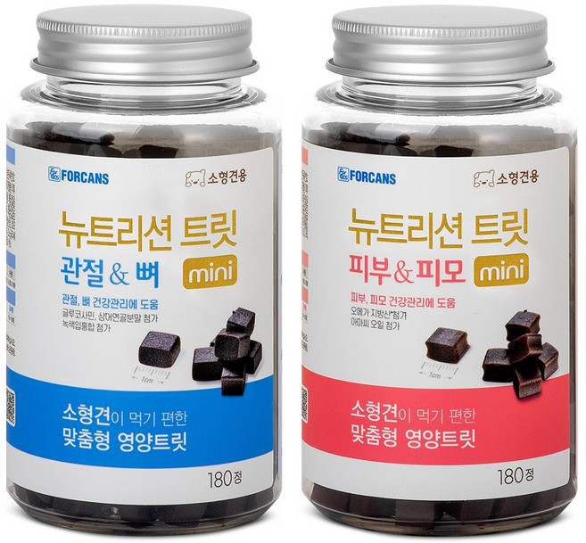 포켄스 강아지 영양제 뉴트리션 트릿 미니, 피부&관절, 2개