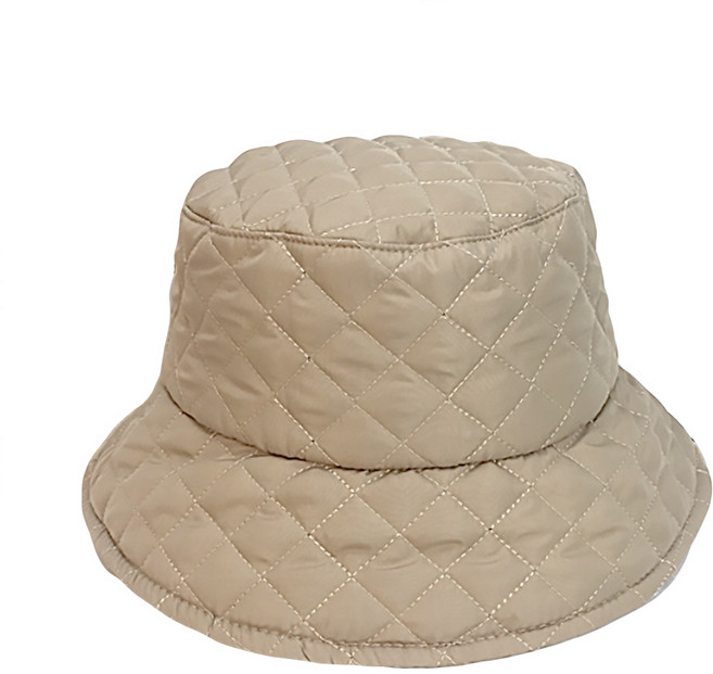 준캡 사계절 여성 성인모자 패딩벙거지 누빔 패딩모자 여자 버킷햇 JUN팩토리, 베이지