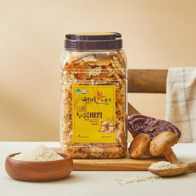 쌍지뜰 찹쌀누룽지왕, 2개, 1.2kg