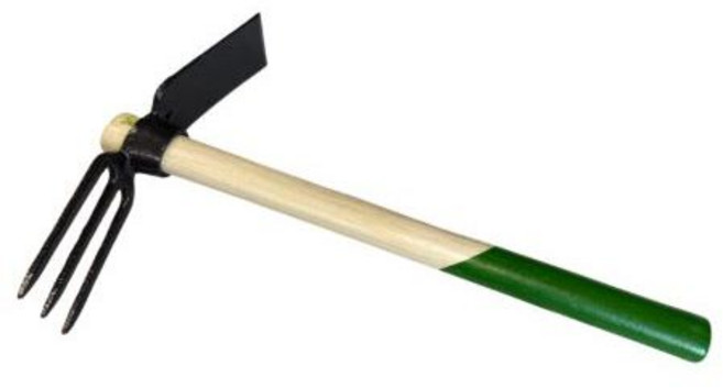 大力夯專業五金 兩用木柄鋤頭, 1個, 1-兩用(橢圓木柄)A級