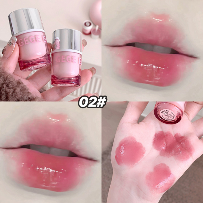 Gegebear 컬러립밤 글로이 뚱 틴트 밤 입술 볼륨 틴트 립밤, 1개, 02#