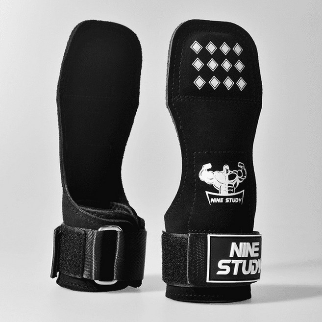 그립맥스 미끄럼방지 헬스스트랩 좌우 세트, 블랙, 1세트