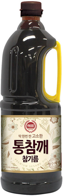 해표 통참깨 참기름, 3개, 1.5L