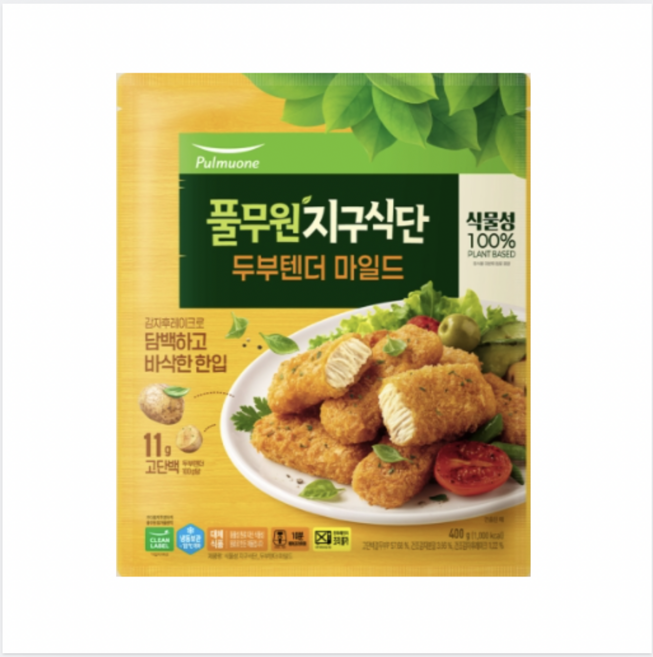 풀무원지구식단 두부텐더 마일드 400g, 4개