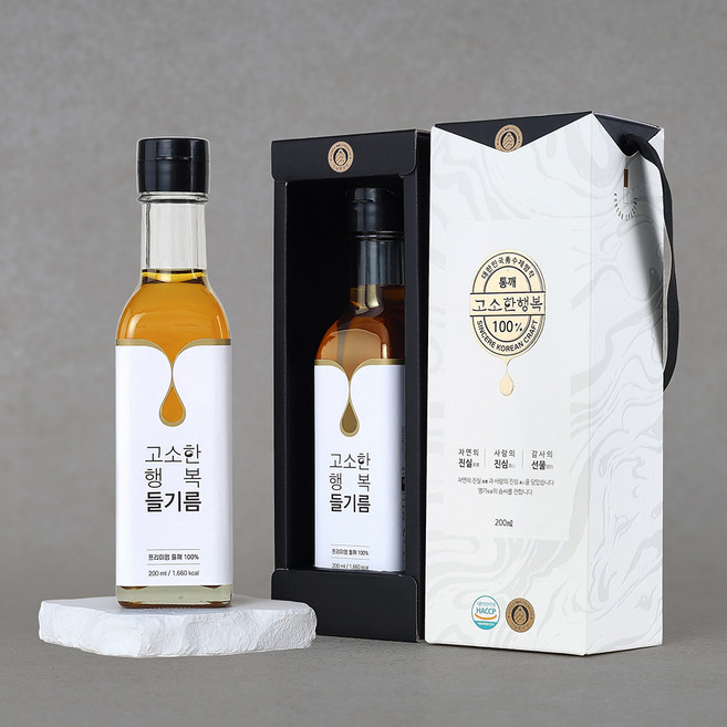 [고소한 행복] 들기름 (200ml), 1개, 200ml
