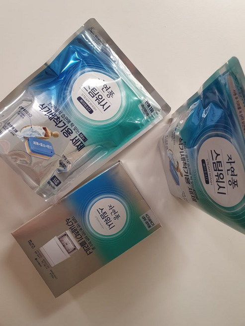 [N단독구성] 자연퐁 스팀워시 타블렛 식기세척기 세제 10g 55입 2개+식세기클리너 2입 1개, 레몬 55입 2개+식세기클리너1개