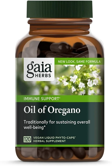 가이아허브스 오일 오브 오레가노 글루텐 프리 비건 리퀴드 파이토 캡, 120정, 1개 - 쿠팡