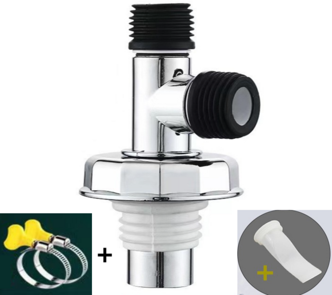 또또몰 세탁기 배수구 트랩 세탁실 하수구 배수구캡 냄새차단 유가 덮개 T형, 1개