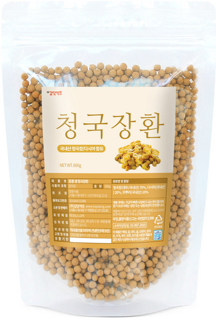 갑당약초 청국장환 600g 국내산 청국장 다시마 함유, 1개