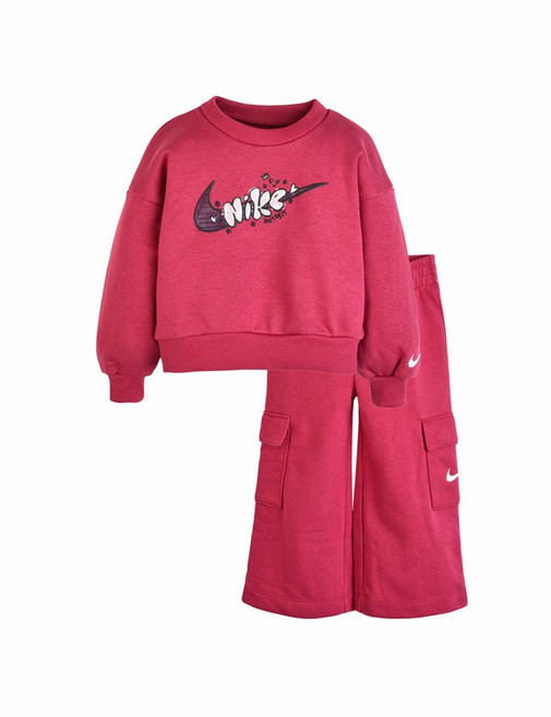 플레이키즈프로 나이키키즈크루맨투맨카고FT팬츠세트(베이비) A253ST877P 나이키키즈 조던키즈 나이키상하세트