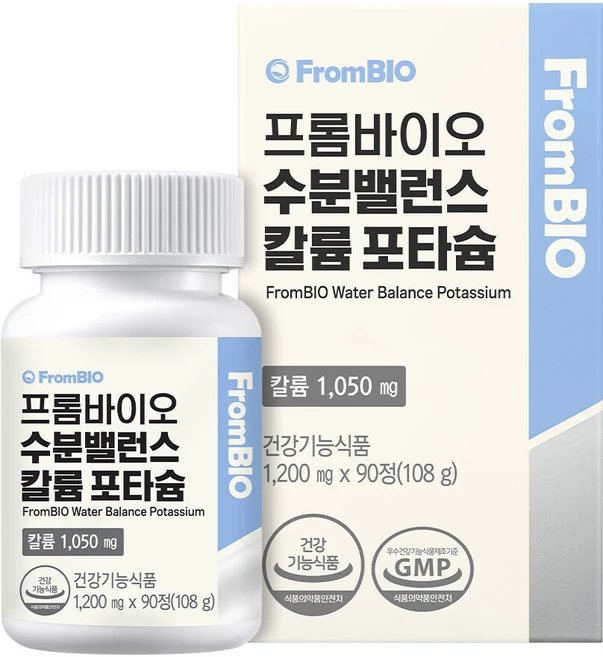 프롬바이오 수분밸런스 칼륨포타슘, 90정, 1개 - 쿠팡