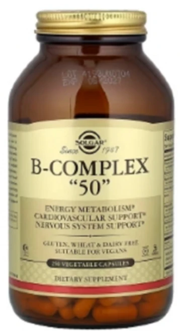 솔가 비타민 B 복합체 50mg 베지 캡슐 100정, 1개 - 쿠팡