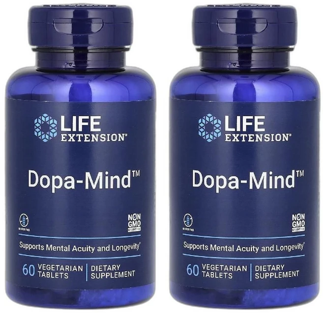 라이프 익스텐션 Dopa-Mind 베지 정제 60정 2병 - 쿠팡