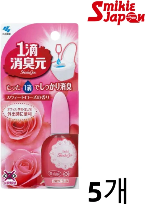 고바야시 이치테키 소슈겐 스위트 로즈 향 일본직배송, 5개 - 쿠팡