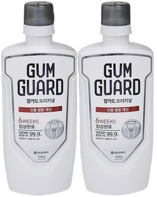 검가드 오리지널 대용량 750ml 2개 잇몸 질환 예방 시원한느낌