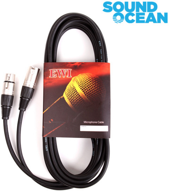 EWI 캐논 암수 마이크신호 케이블 XLR FEMALE XLR MALE, MBEA-3M, 1개