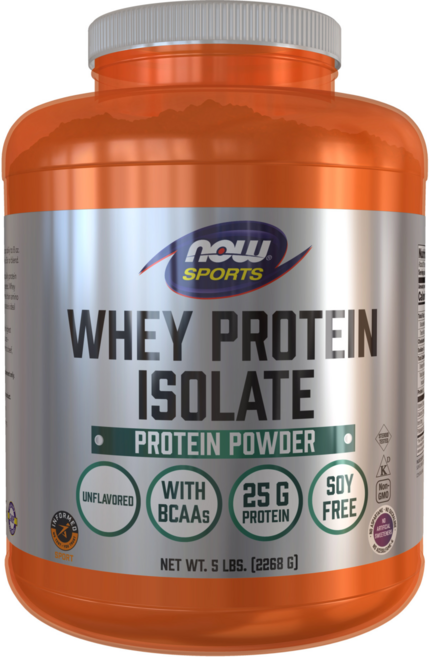 NOW Foods 分離乳清蛋白粉 無調味, 2.268kg, 1罐