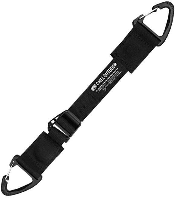 【萩凹豆】Chill Outdoor 萬用磁吸掛繩, 黑色