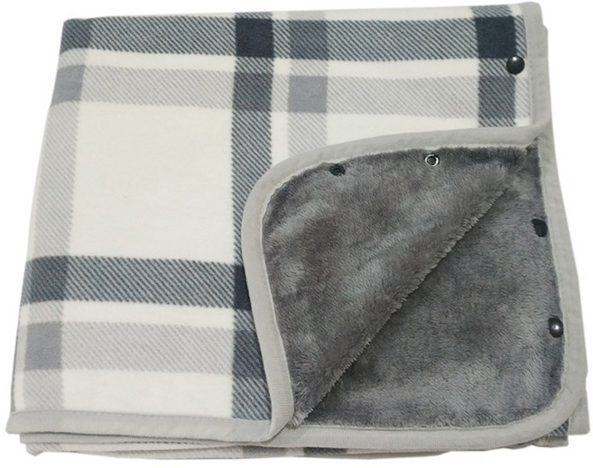 극세사 똑딱이 망토 무릎 담요 80x130cm