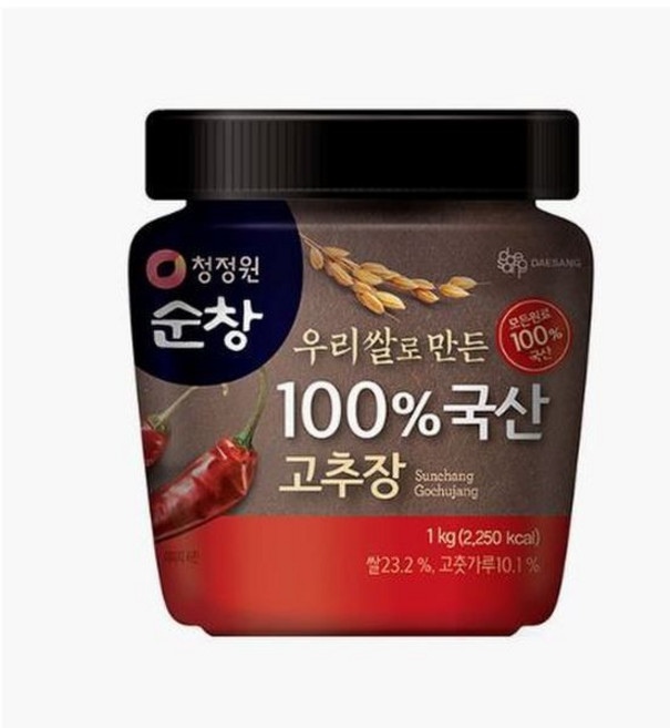(신세계강남점)청정원 순창 100% 국산고추장 1kg(1개)/순창 양념쌈장 200g 증정, [청정원] 순창 100% 국산고추장 1kg(강남점 쌈장, 1kg, 1개