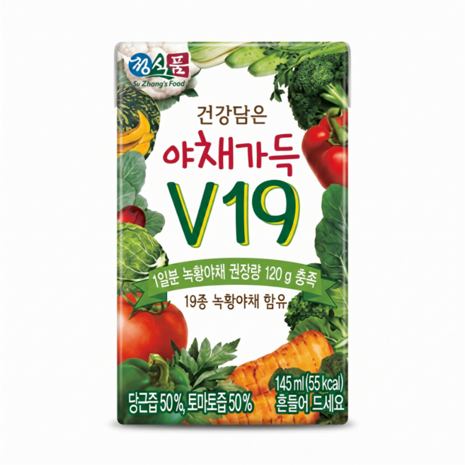건강담은야채가득V19 145mlX24팩, 145ml, 24개