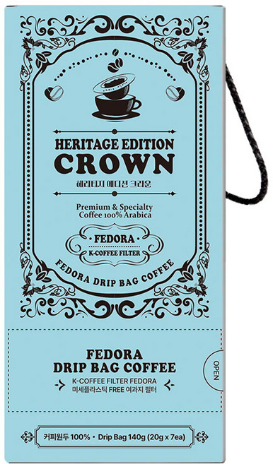 헤리티지에디션 드립백커피 크라운, 1개, 7개입, 20g