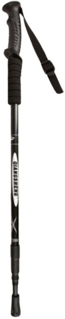 등산 스틱 등산용 백패킹 하이킹 트레킹 지팡이 폴대, 1개, 일자형 (블랙) - 1개