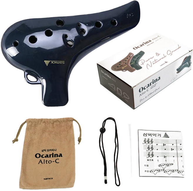 삼익 오카리나 NSO-NA2 알토C, 다크블루, 다크블루, 1개