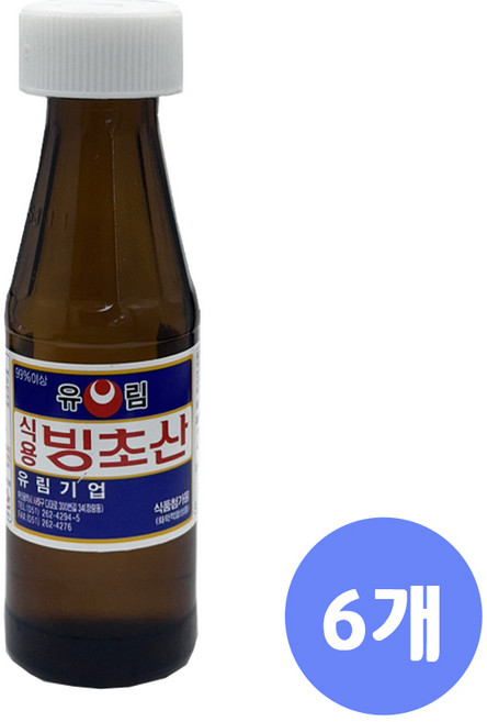 유림기업 식용빙초산, 6개, 50ml