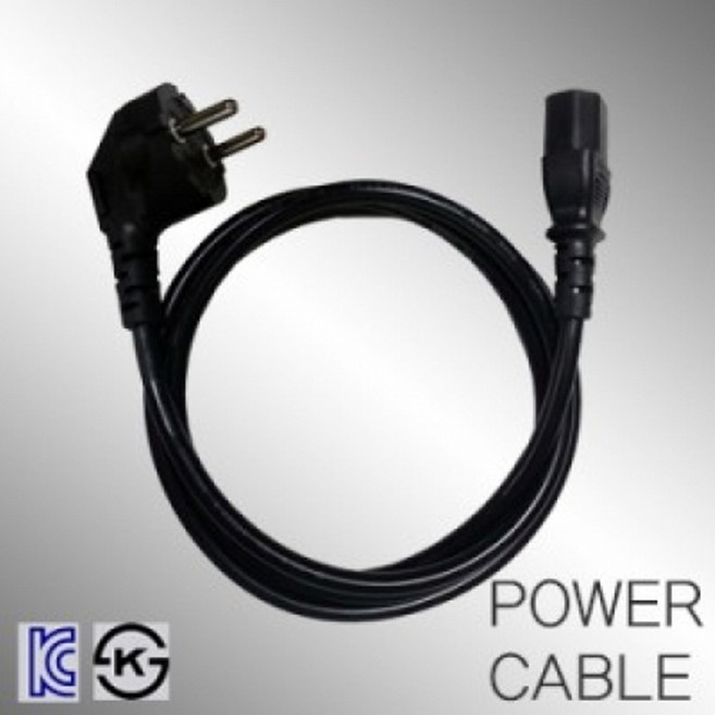 인네트워크 AC 220V 10A 전원 파워 케이블 1.8M IN-POWER018, 1개, 180cm