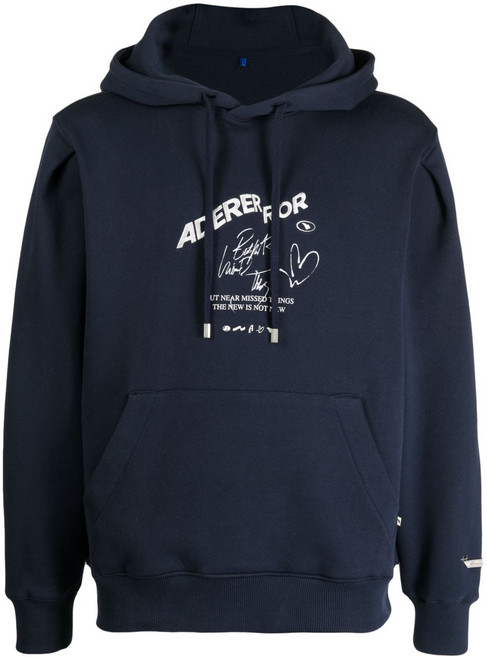 아더에러 로고 프린트 드로스트링 후디