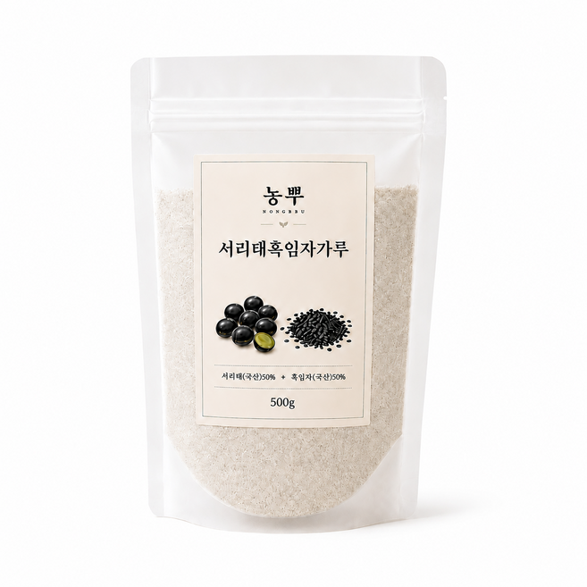 농뿌 국산 서리태흑임자가루 서리태50% 흑임자50%, 1개, 500g
