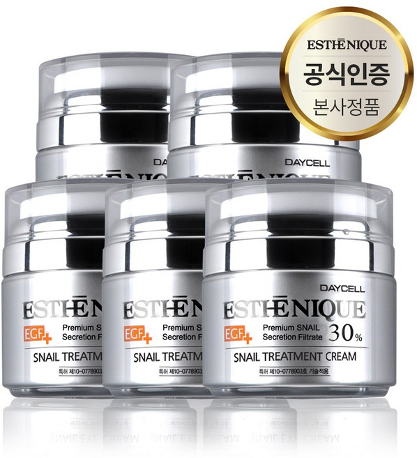 에스테니끄 피부 노화방지 주름 수분 탄력공급 뮤신 달팽이 크림 50ml, 5개