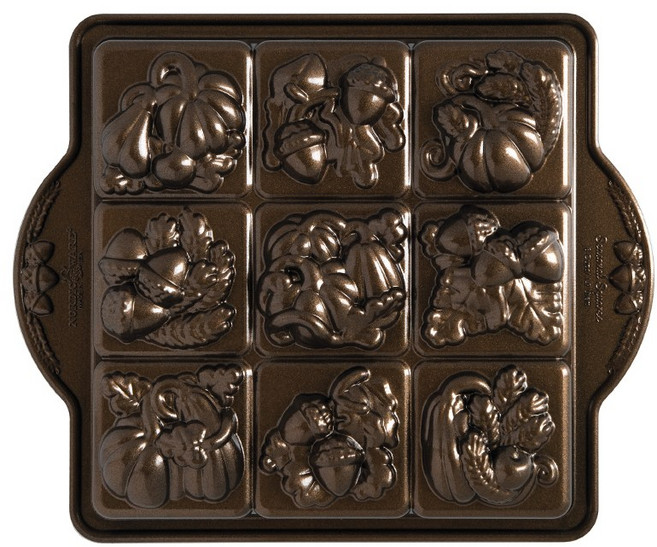 노르딕웨어 가을 스퀘어 케이크 팬 SEASONAL SQUARES PAN, [95648] 가을 스퀘어 케이크 팬, 1개