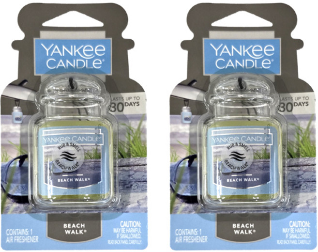 1+1 양키캔들 차량용 방향제 카자얼티메이트, 2세트, 비치워크