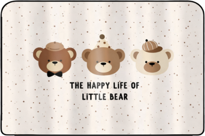 차량 자동차 햇빛가리개 자석 유아 뒷좌석, 1개, 06. 해피 베어